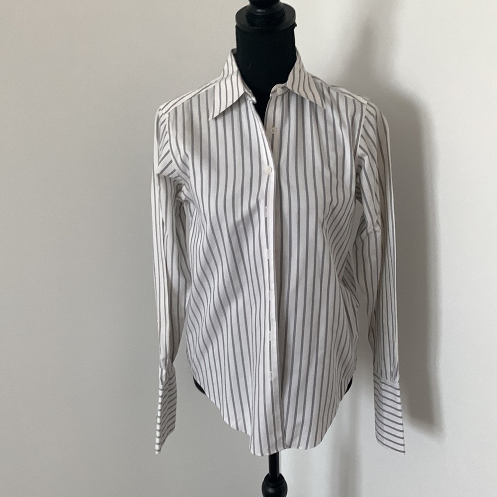 Classic-Fit Non-Iron Cotton Dress Striped Shirt